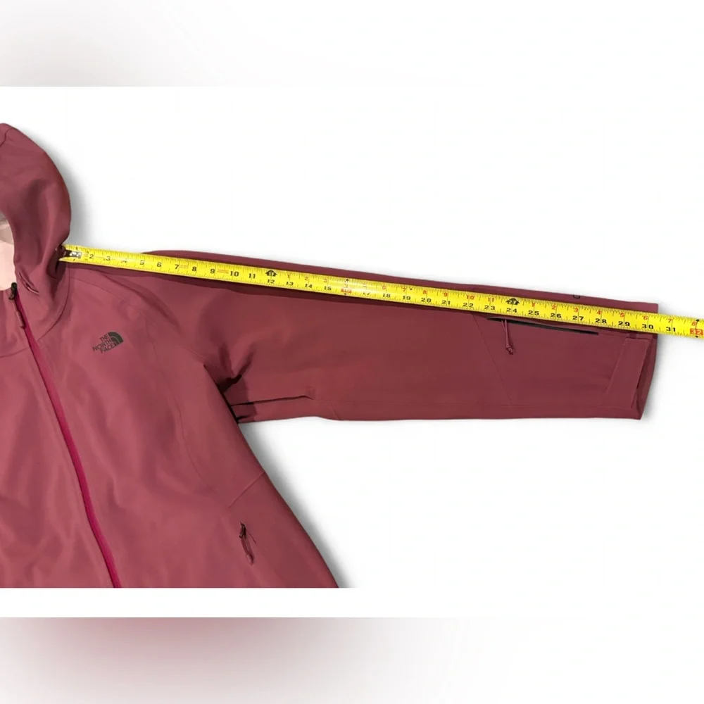 The North Face Apex Flex GORE-TEX All Weather Jacket Women's XL Maroon Like New - Picture 7 of 16